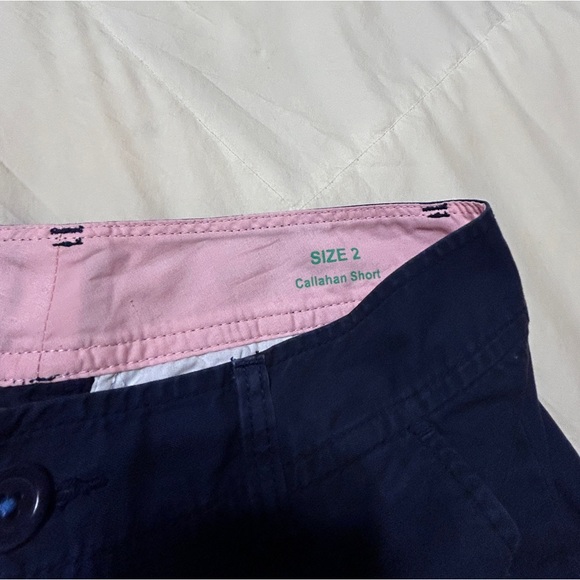 Lilly Pulitzer Callahan Shorts Navy Blue Classic Preppy Size 2 - Picture 11 of 12